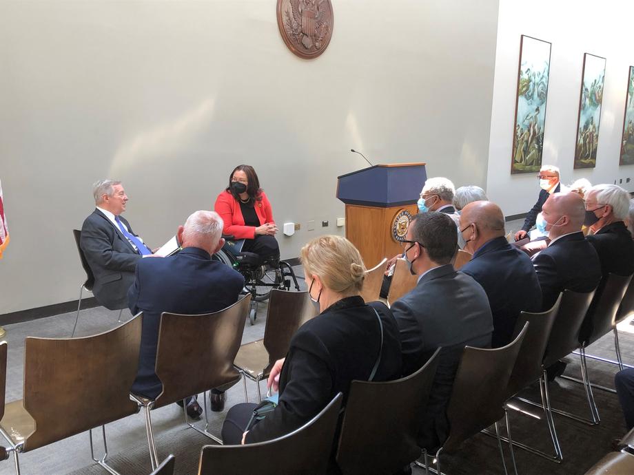 DURBIN, DUCKWORTH MEET WITH UNITED COUNTIES COUNCIL OF ILLINOIS